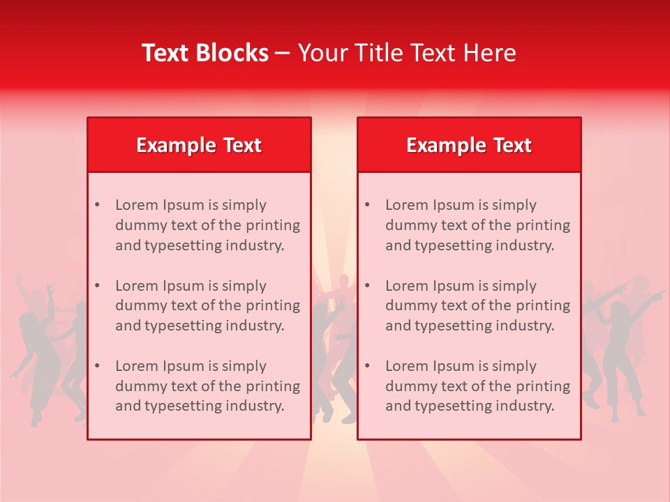Disco Silhouette Boy PowerPoint Template