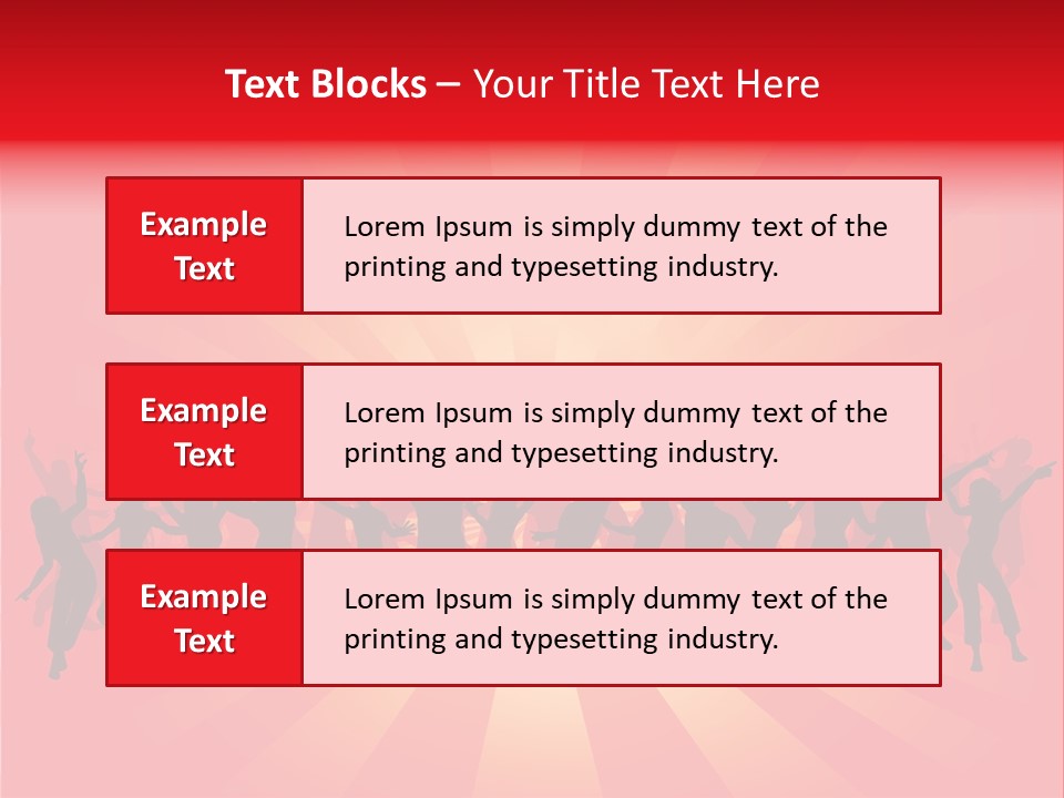 Disco Silhouette Boy PowerPoint Template