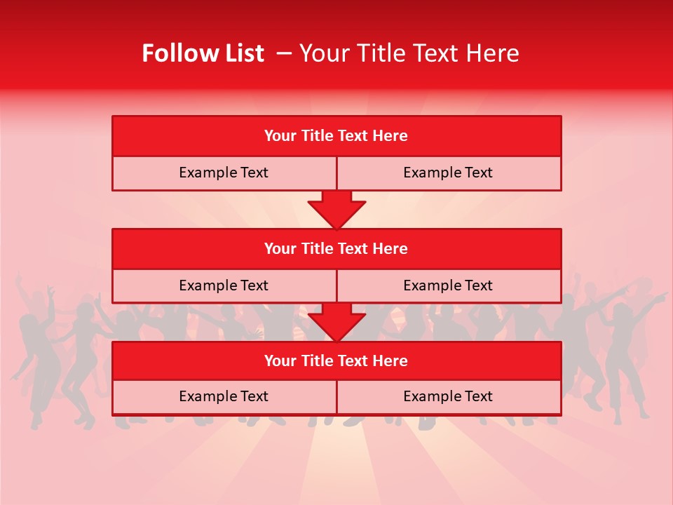 Disco Silhouette Boy PowerPoint Template