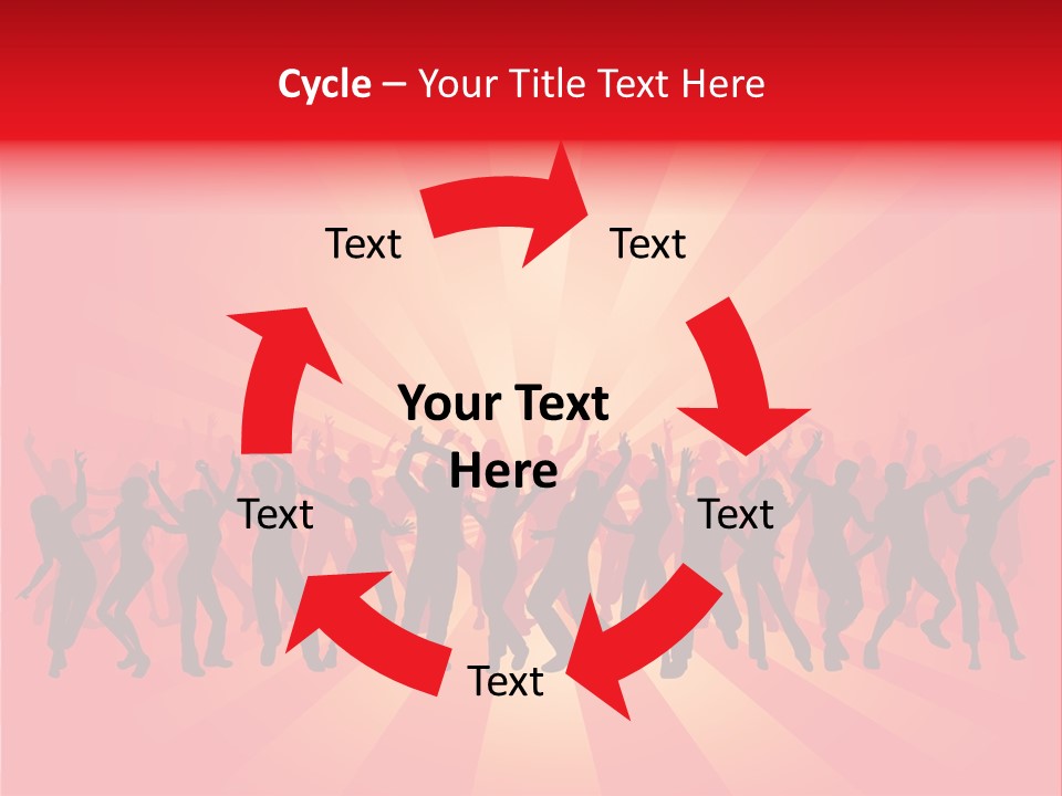 Disco Silhouette Boy PowerPoint Template