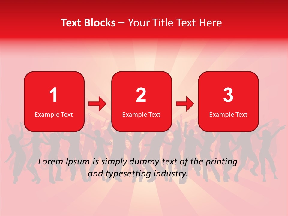 Disco Silhouette Boy PowerPoint Template