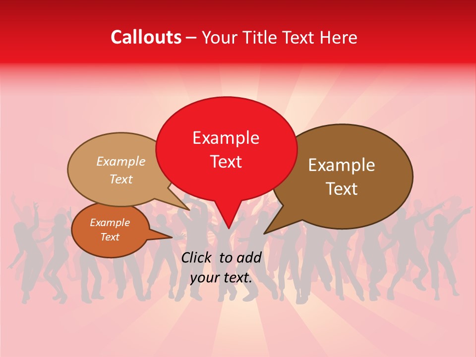 Disco Silhouette Boy PowerPoint Template