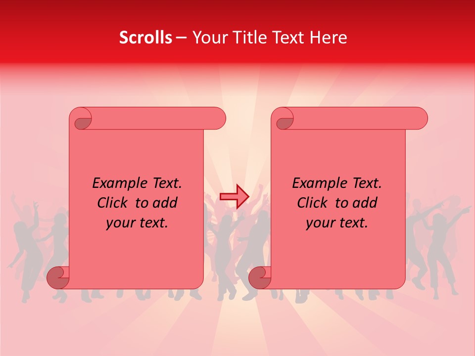 Disco Silhouette Boy PowerPoint Template