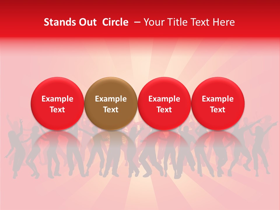 Disco Silhouette Boy PowerPoint Template