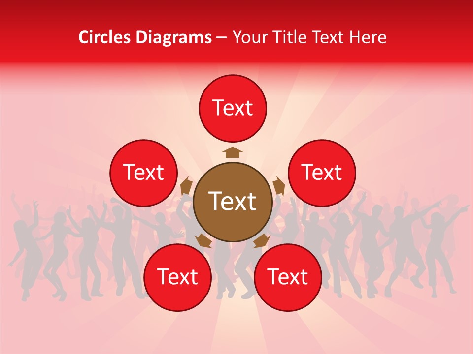 Disco Silhouette Boy PowerPoint Template