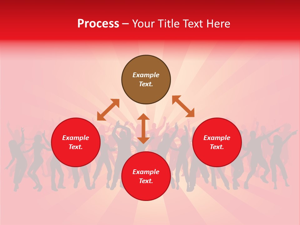 Disco Silhouette Boy PowerPoint Template