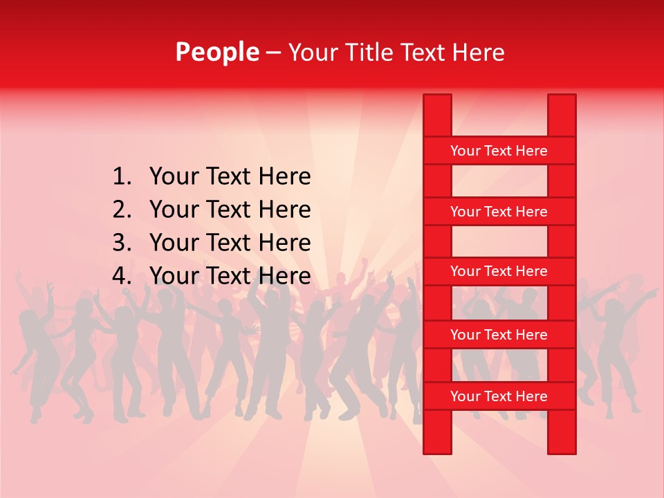 Disco Silhouette Boy PowerPoint Template