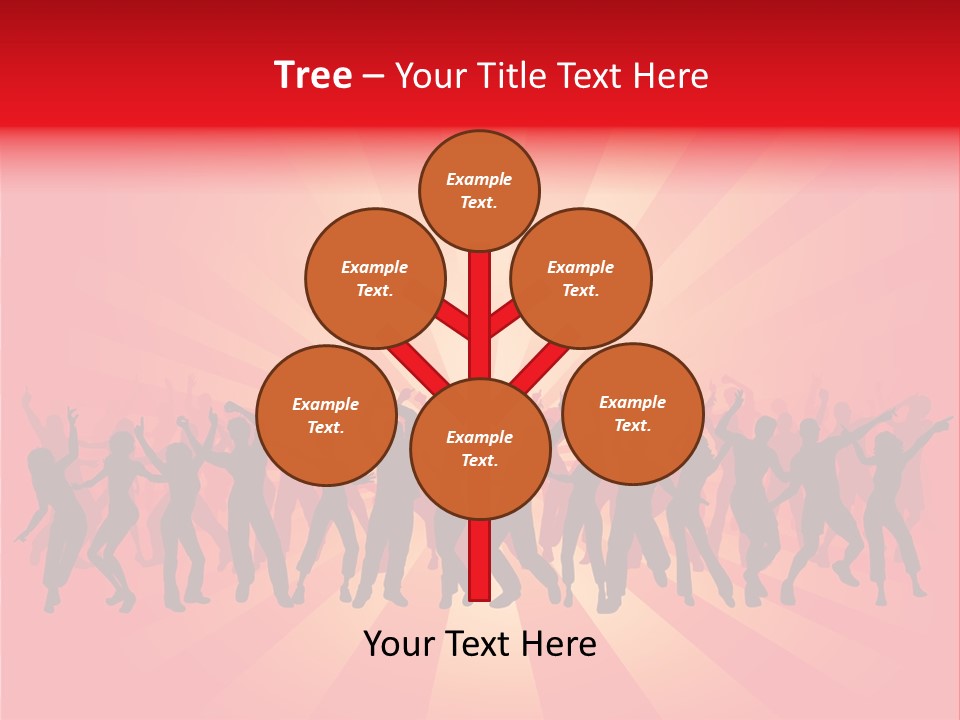 Disco Silhouette Boy PowerPoint Template