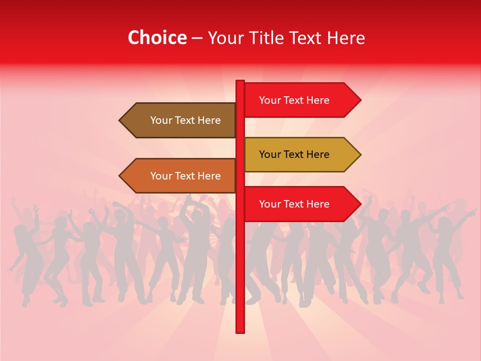 Disco Silhouette Boy PowerPoint Template