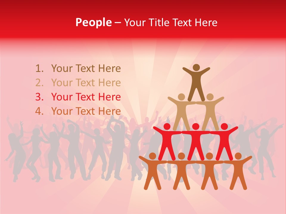 Disco Silhouette Boy PowerPoint Template