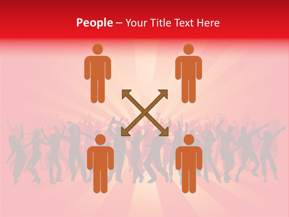 Disco Silhouette Boy PowerPoint Template