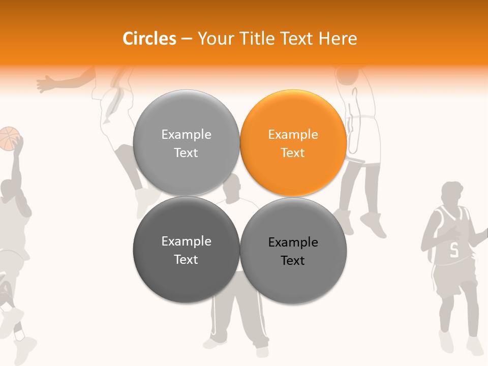 Champion Basketball Figure PowerPoint Template