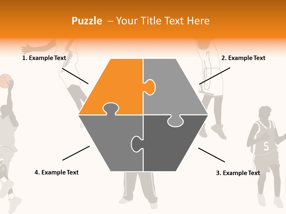 Champion Basketball Figure PowerPoint Template