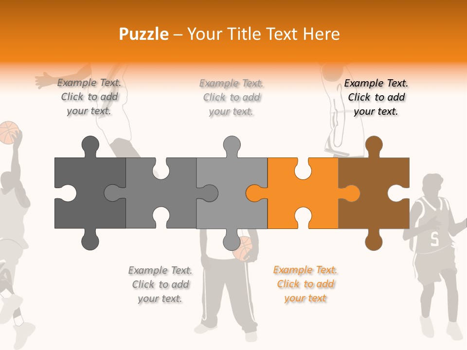 Champion Basketball Figure PowerPoint Template