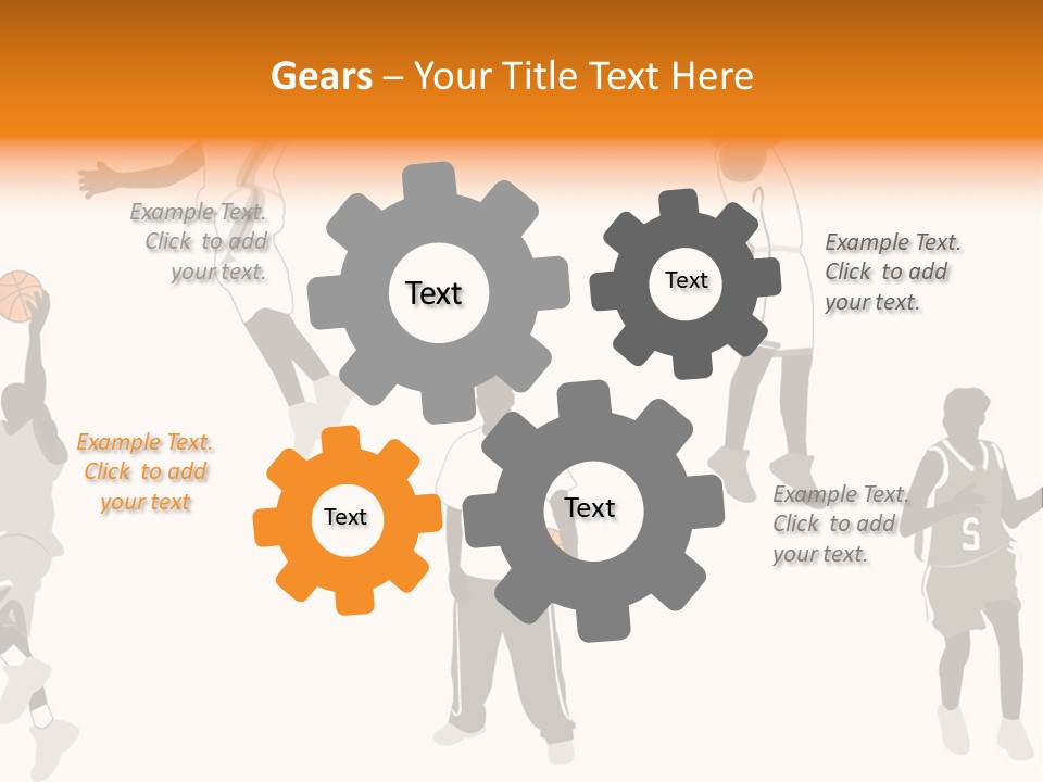 Champion Basketball Figure PowerPoint Template