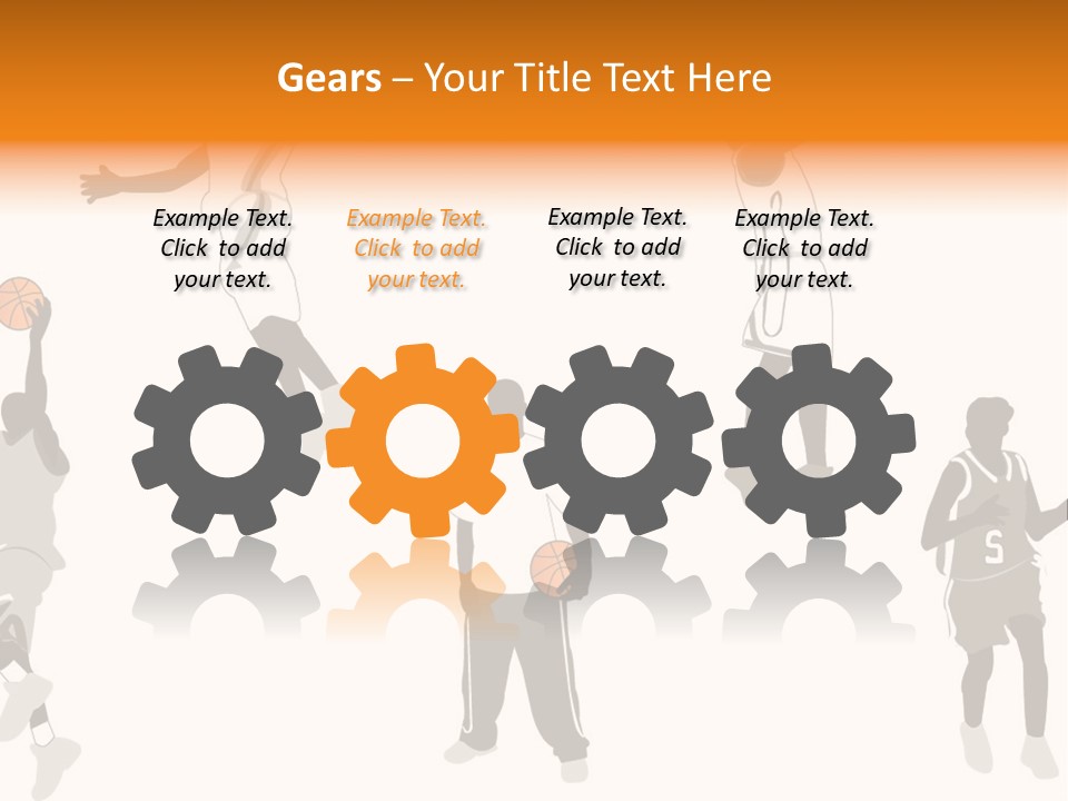 Champion Basketball Figure PowerPoint Template