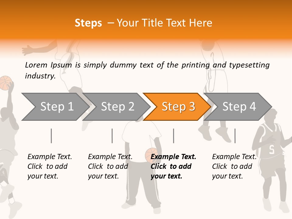 Champion Basketball Figure PowerPoint Template
