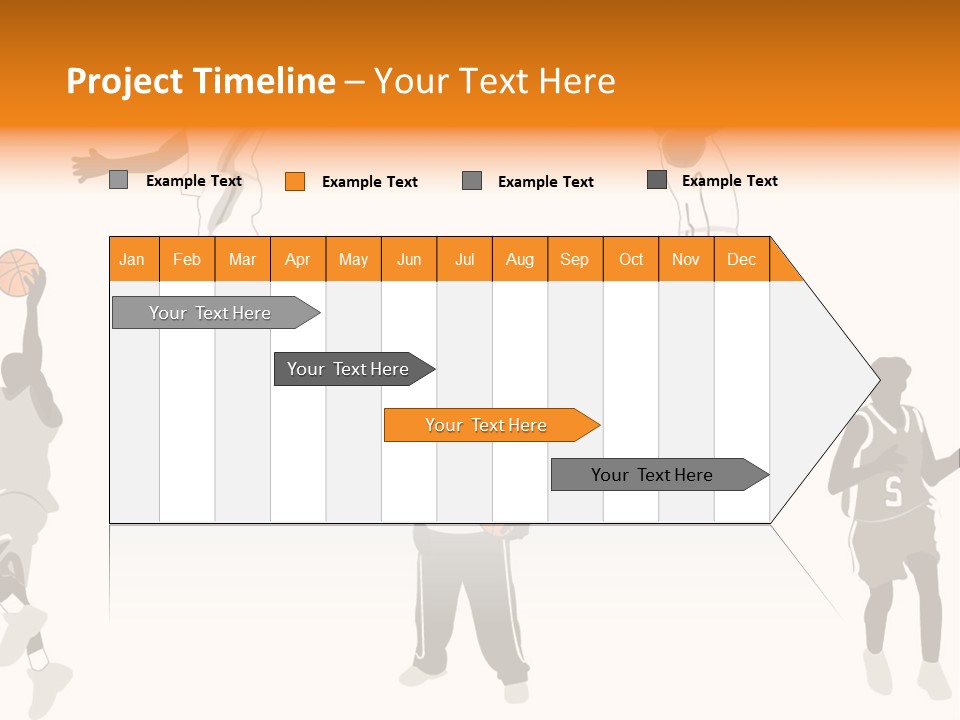 Champion Basketball Figure PowerPoint Template
