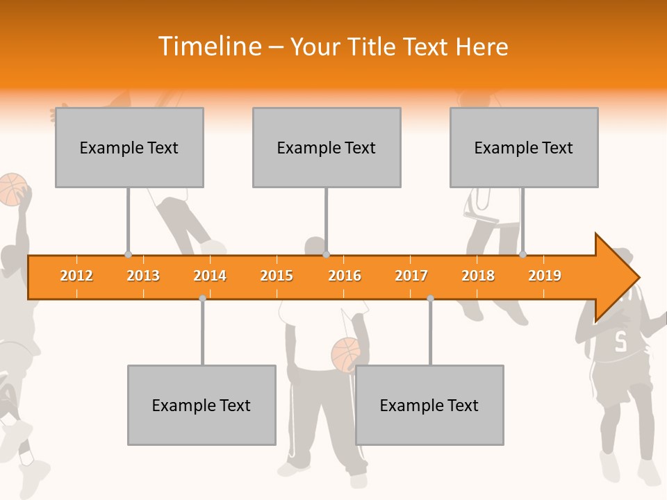 Champion Basketball Figure PowerPoint Template
