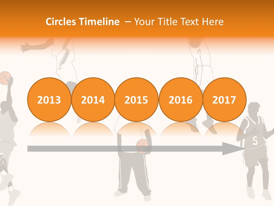 Champion Basketball Figure PowerPoint Template