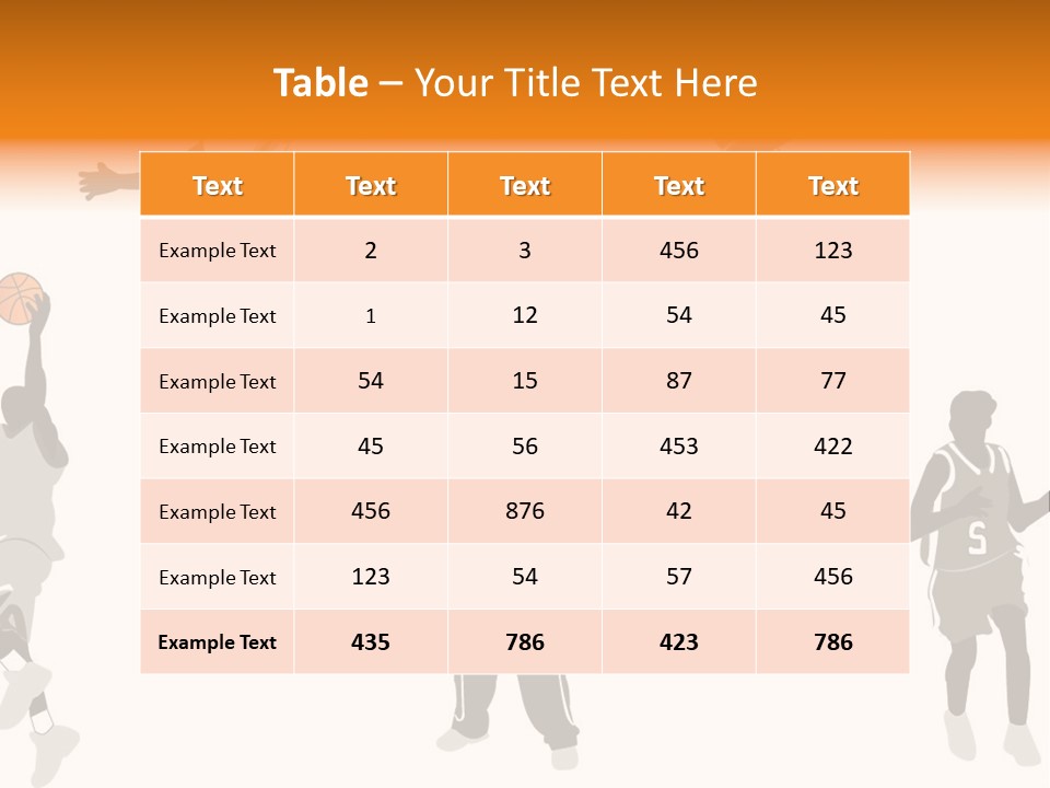 Champion Basketball Figure PowerPoint Template
