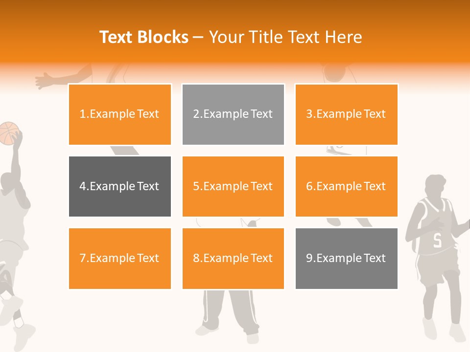 Champion Basketball Figure PowerPoint Template