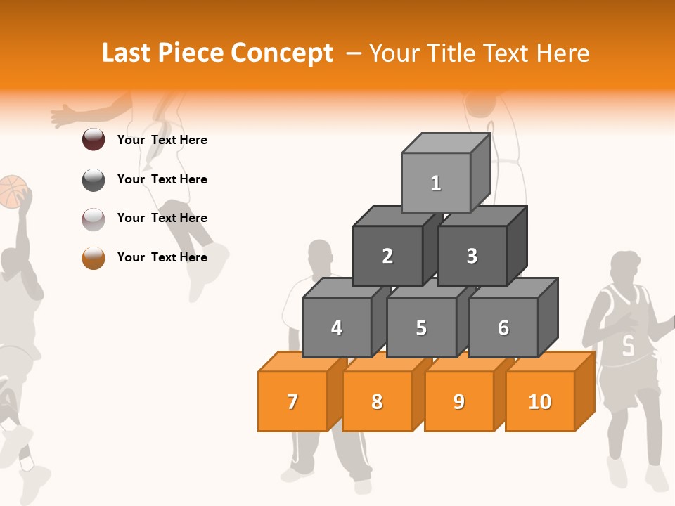 Champion Basketball Figure PowerPoint Template