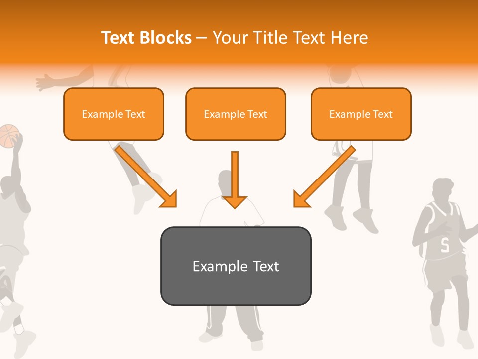 Champion Basketball Figure PowerPoint Template