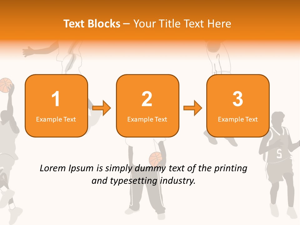 Champion Basketball Figure PowerPoint Template