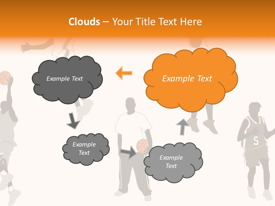 Champion Basketball Figure PowerPoint Template