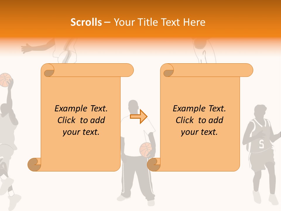 Champion Basketball Figure PowerPoint Template