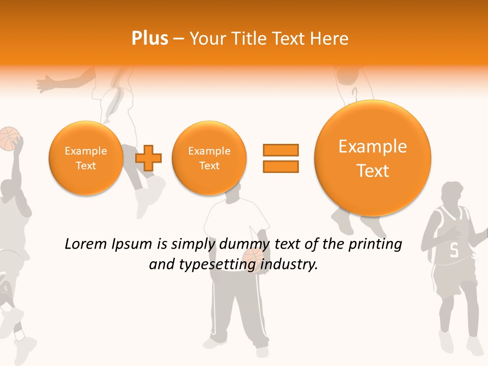 Champion Basketball Figure PowerPoint Template