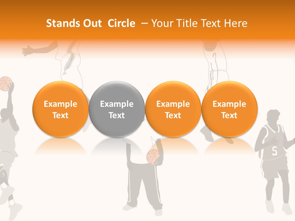 Champion Basketball Figure PowerPoint Template