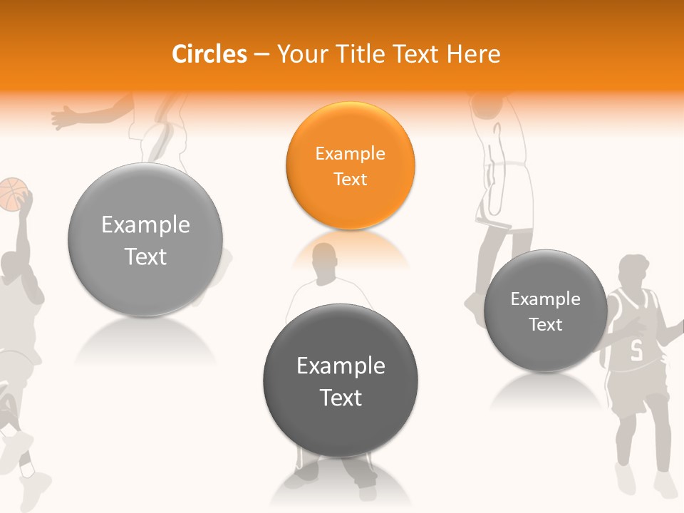 Champion Basketball Figure PowerPoint Template