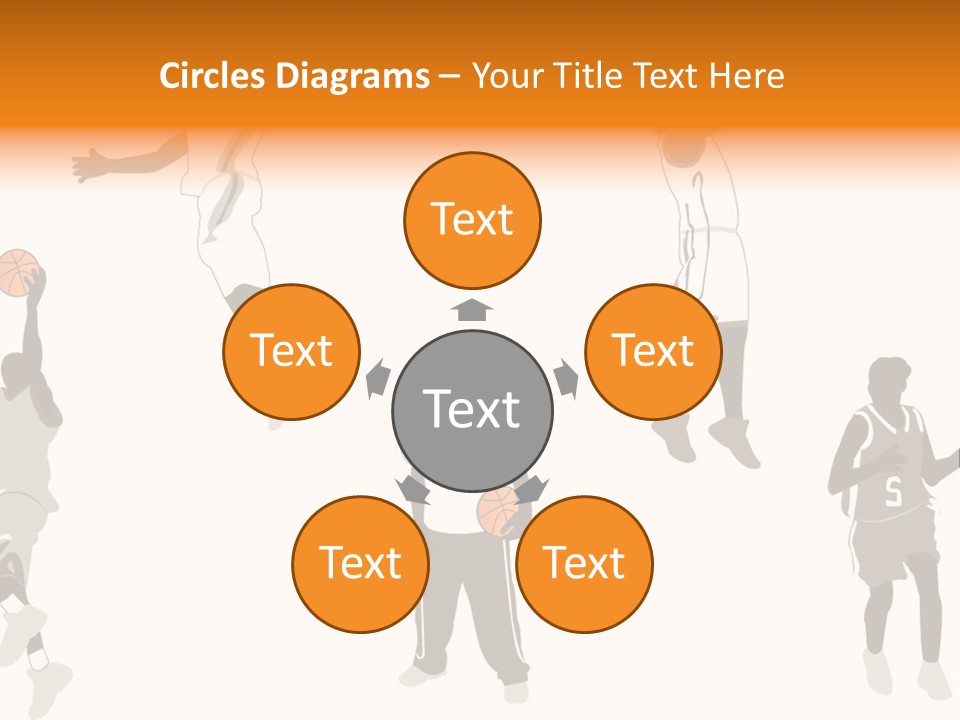 Champion Basketball Figure PowerPoint Template