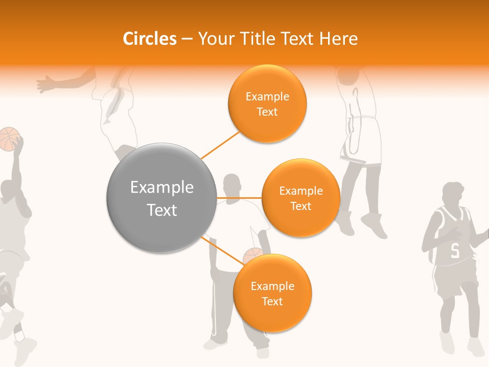 Champion Basketball Figure PowerPoint Template