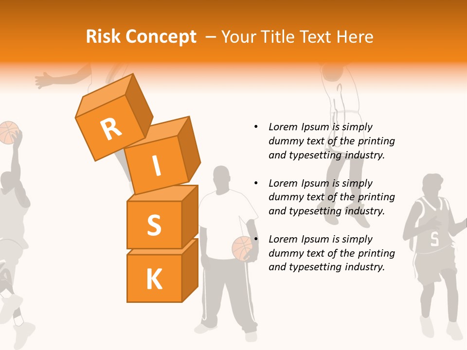 Champion Basketball Figure PowerPoint Template