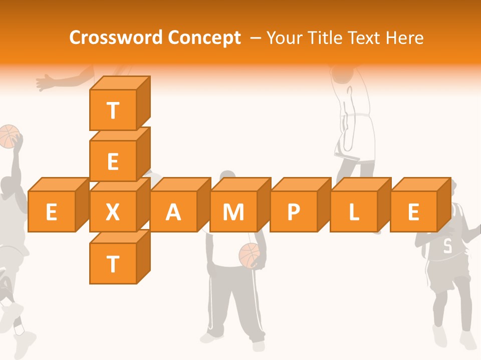 Champion Basketball Figure PowerPoint Template