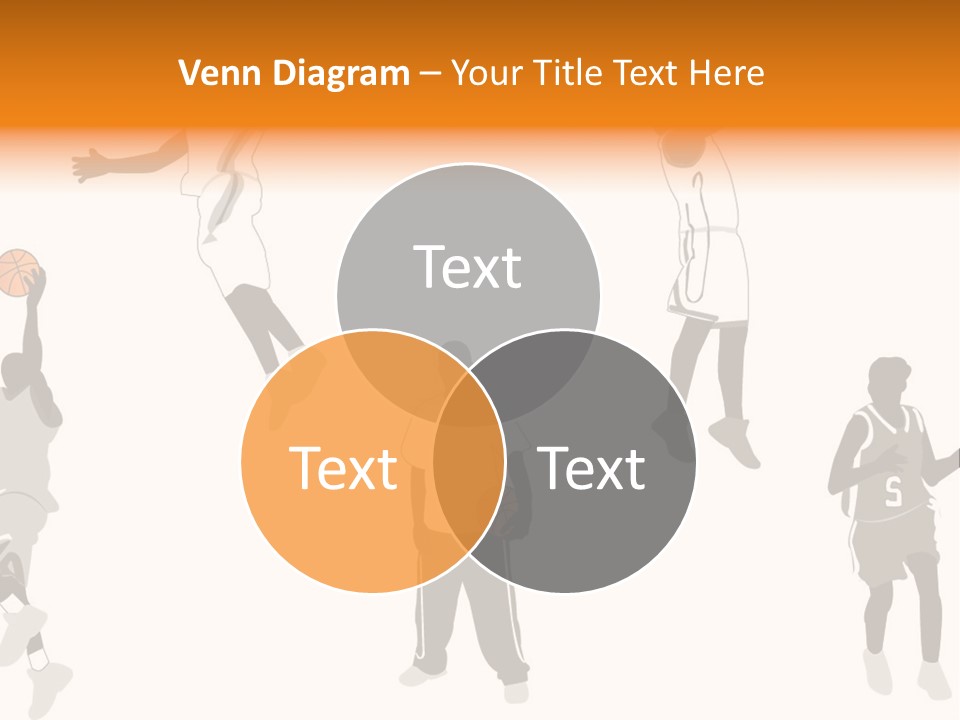 Champion Basketball Figure PowerPoint Template