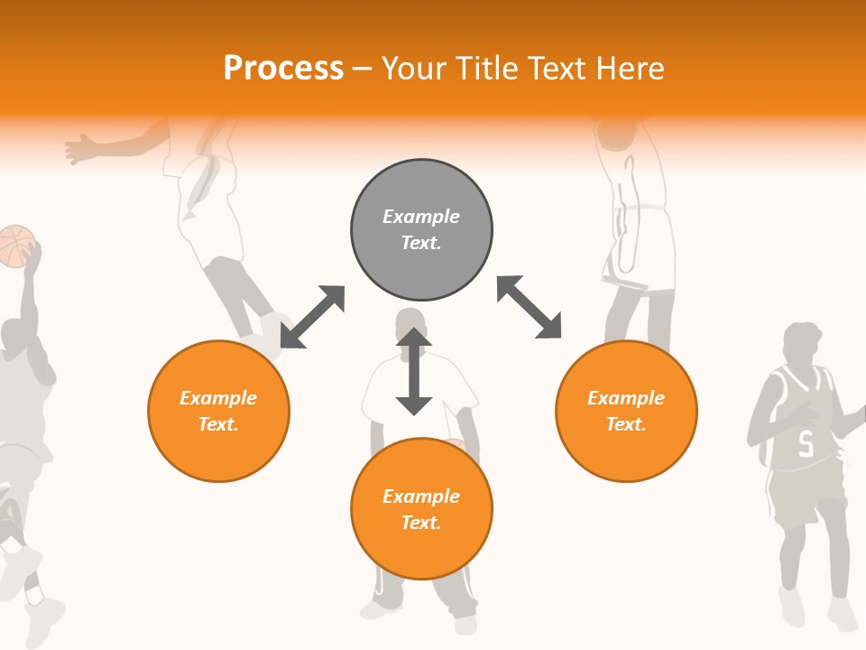 Champion Basketball Figure PowerPoint Template