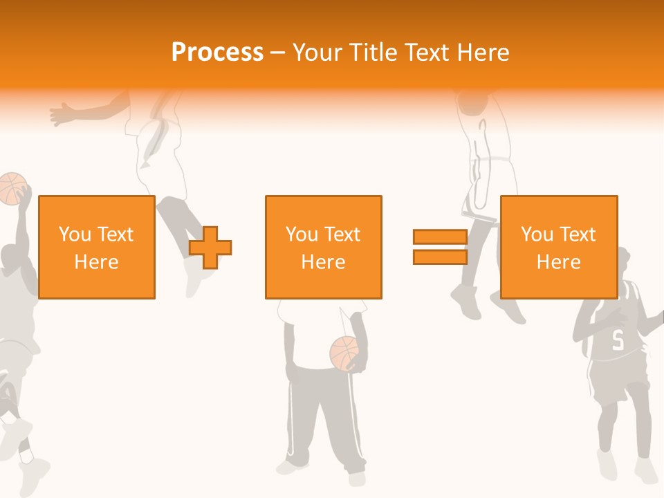 Champion Basketball Figure PowerPoint Template