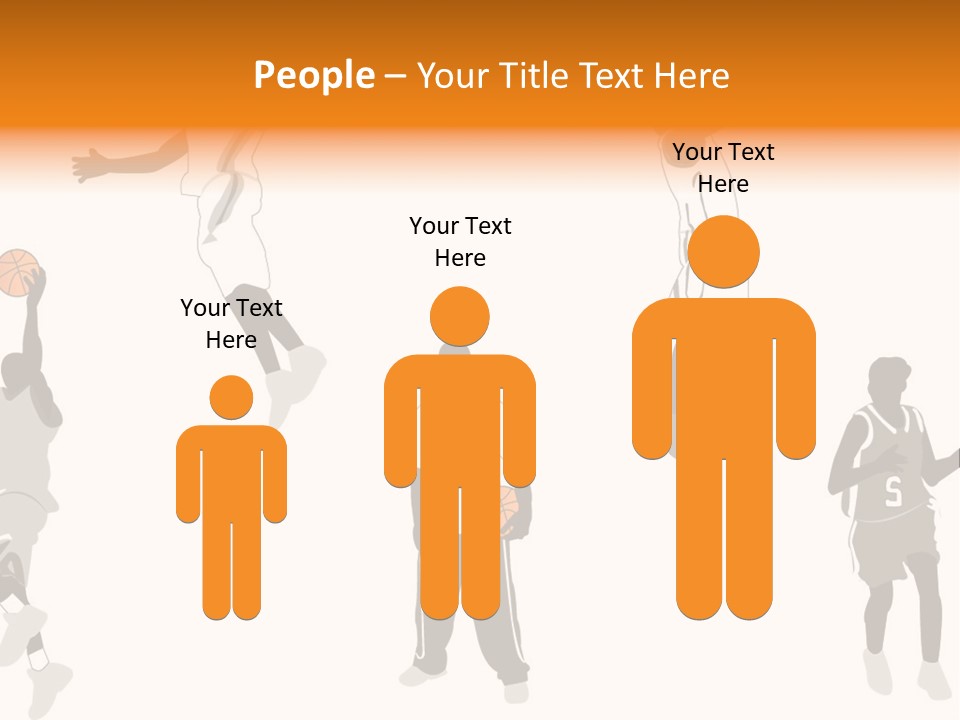 Champion Basketball Figure PowerPoint Template