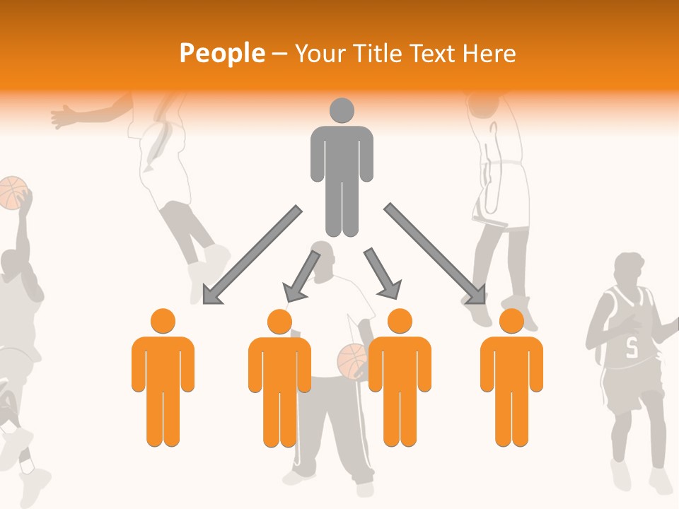 Champion Basketball Figure PowerPoint Template