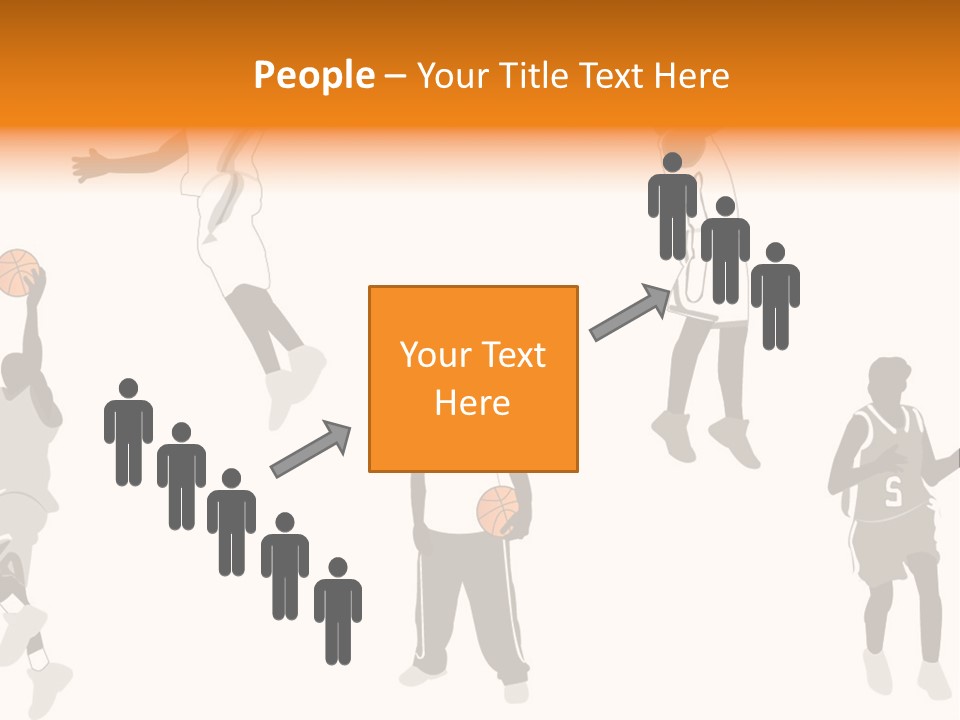 Champion Basketball Figure PowerPoint Template