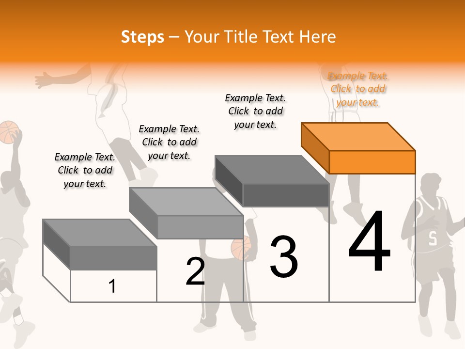 Champion Basketball Figure PowerPoint Template