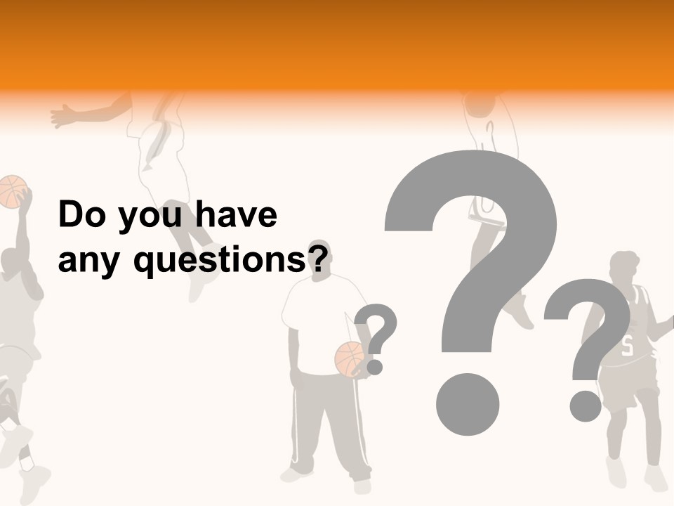 Champion Basketball Figure PowerPoint Template