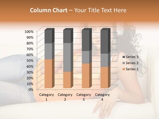 Female Furniture Living PowerPoint Template