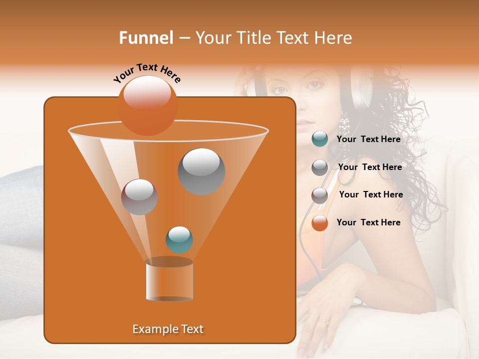 Female Furniture Living PowerPoint Template