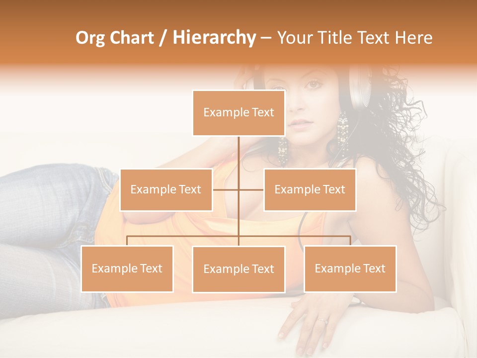 Female Furniture Living PowerPoint Template