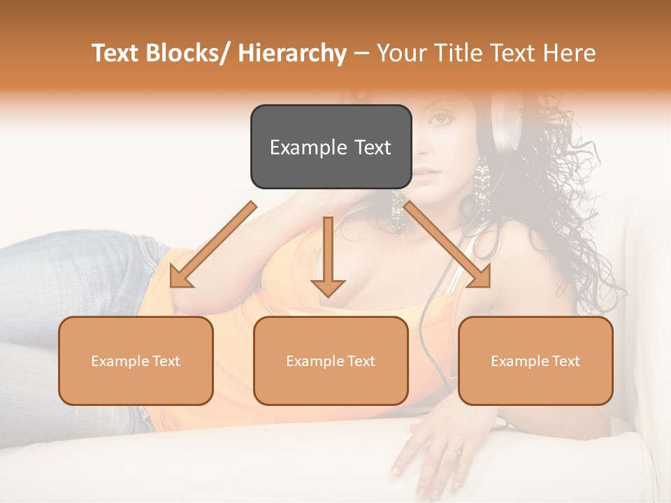 Female Furniture Living PowerPoint Template